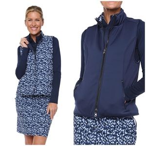 New Belyn Key‎ Navy/Blue Reversible Vest UPF 50 Size Small